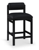 Roundhill - Faux Leather Counter Stool - Black Frame
