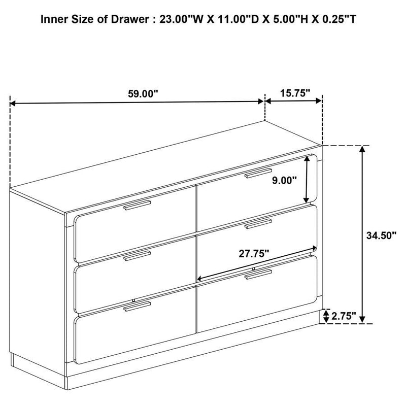 Caraway - Bedroom Set With LED Headboard