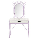 Priya II - Vanity Set - White & Light Purple