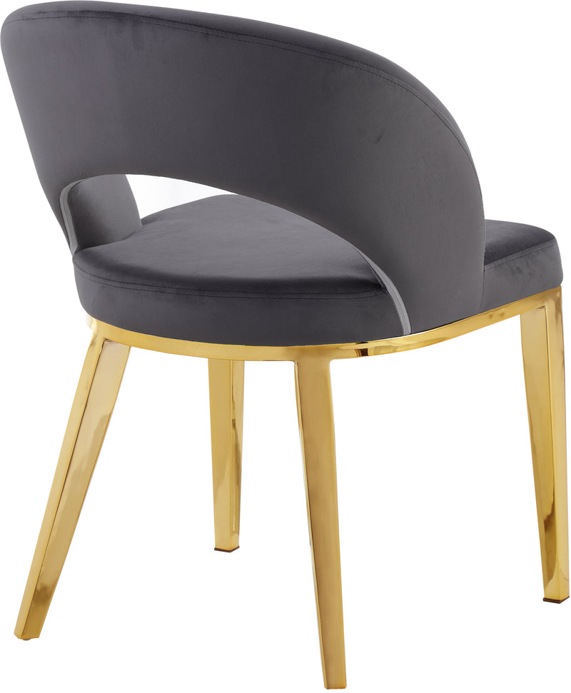 Roberto - Dining Chair with Gold Legs