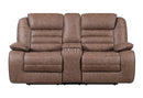 U2250 - Reclining Sofa / Console Reclining Loveseat / Glider Recliner - Brown