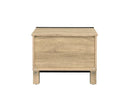 Erasto - Accent Table - Oak & Black