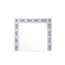 Noralie - 28" X 32" Accent Mirror - Mirrored & Faux Diamonds