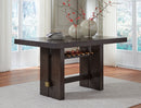 Burkhaus - Rectangular Dining Room Counter Table - Dark Brown