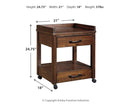 Baldridge - Printer Stand - Rustic Brown