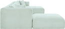 Shaggy - 6 Piece Modular Sectional With Chaise And Ottoman