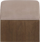 Sable - Velvet Performance Fabric Upholstered Bench