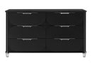 Lando - 5 Piece Queen Bedroom Set (Bed, Dresser & Mirror, Nightstand, Chest) - Black