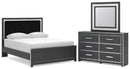 Zuraleus - Upholstered Panel Platform Bedroom Set