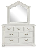Montelaine - Dresser And Mirror - Antique White