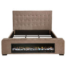 Senna - Upholstered Audio Flame Visualizer Bed