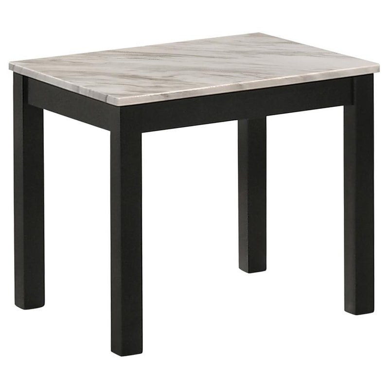 Bates - Faux Marble Top Coffee Table Set