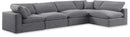 Comfy - 5 Piece Velvet Modular Sectional
