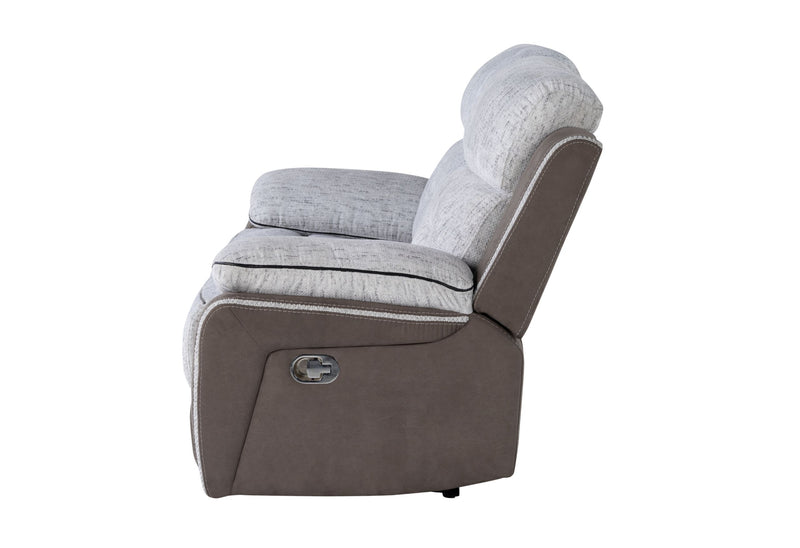 U5050 - Reclining Loveseat - Dark Gray / Light Gray