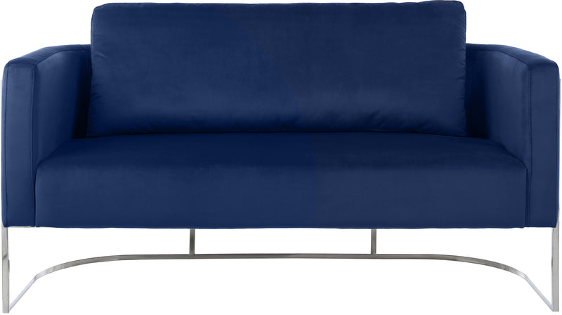 Casa - Loveseat with Chrome Legs