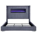 Tisdall - Upholstered Fireplace Bed