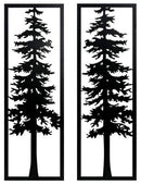 Bondwell - Indoor/Outdoor Wall Decor Set (Set of 2) - Black