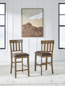 Urbinforte - Upholstered Barstool (Set of 2) - Light Brown