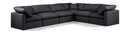 Indulge - Faux Leather 6 Piece Modular Corner Sectional