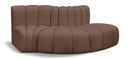 Arc - Faux Leather 3 Piece Modular Sofa