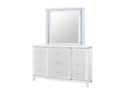 Alina - 5 Piece Queen Bedroom Set With LED, Cooler, Speaker And USB - White