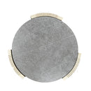 Kasa - End Table - Sintered Stone & Champagne