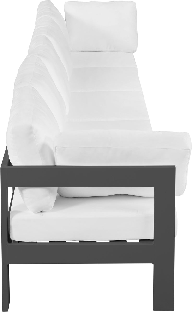 Nizuc - Outdoor Patio Modular Sofa With Frame - White - Modern & Contemporary