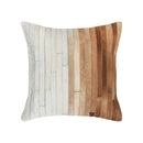 Meru - 20" x 20" Hide Pillow - Tan Multi