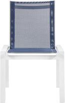 Nizuc - Outdoor Patio Dining Chair With White Frame (Set of 2)