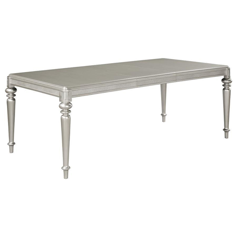 Bling Game - Extension Dining Table - Metallic Platinum