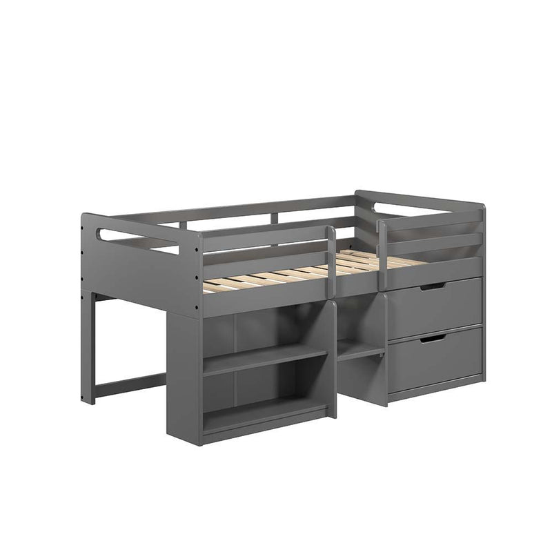 Fabiana - Twin Loft Bed - Gray Finish