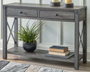 Freedan - Console Sofa Table - Grayish Brown