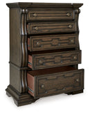 Maylee - Five Drawer Chest - Dark Brown