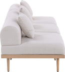 Laguna - 3 Piece Resilient Water Resistant Fabric 106.5" Outdoor Patio Armless Modular Sofa