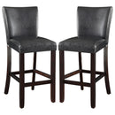Alberton - Leatherette Upholstered Bar Chair (Set of 2) - Black