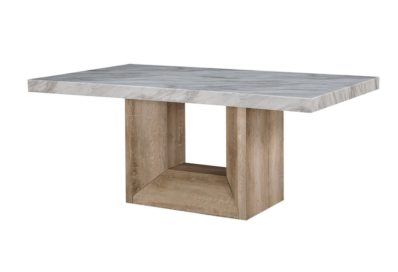 D02 - Dining Table - Natural / White