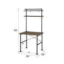 Ensata - Writing Desk - Rustic Oak & Black