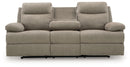 Side-Swipe - Reclining Sofa With Drop Down Table