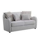 Mahler - Loveseat With 4 Pillows - Beige Linen