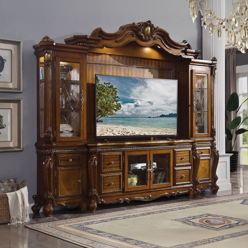 Picardy - Entertainment Center - Honey Oak