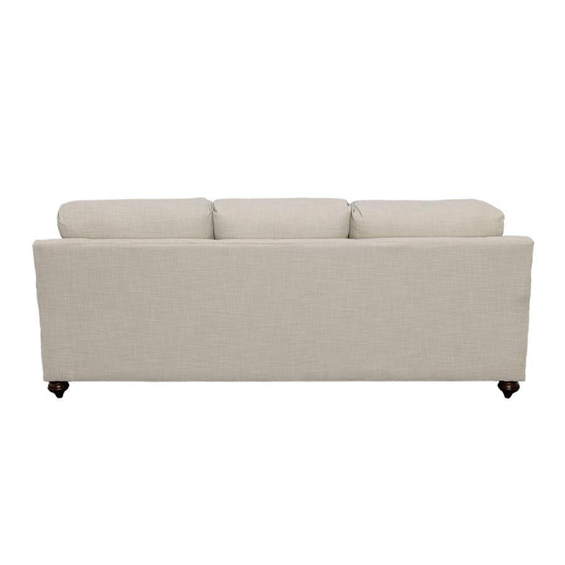 Glenn - Upholstered English Arm Sofa - Light Gray And Blue