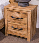 Maystonna - Two Drawer Night Stand - Brown