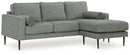 Hazela - Sofa Chaise - Charcoal