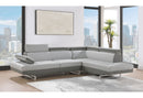 U9784 - Right Arm Facing Sectional - Light Gray / Dark Gray