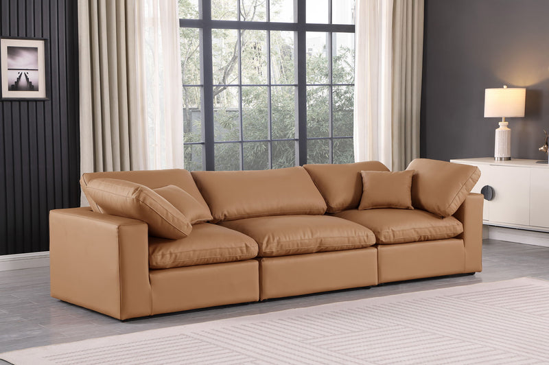 Comfy - Faux Leather Modular Sofa 3 Seats