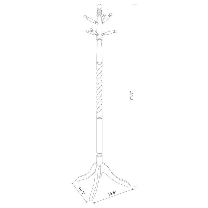 Riona - 2-Tier Coat Rack - Merlot