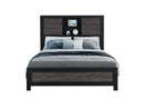 Lisbon - Bookcase Full Bed - Black / Gray