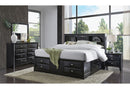 Linda - 5 Piece Queen Bedroom Set - Black
