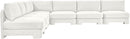 Hammond - Velvet Performance Fabric Upholstered 7 Piece Armless Sectional
