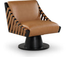 Millwin - Swivel Accent Chair With Black Base